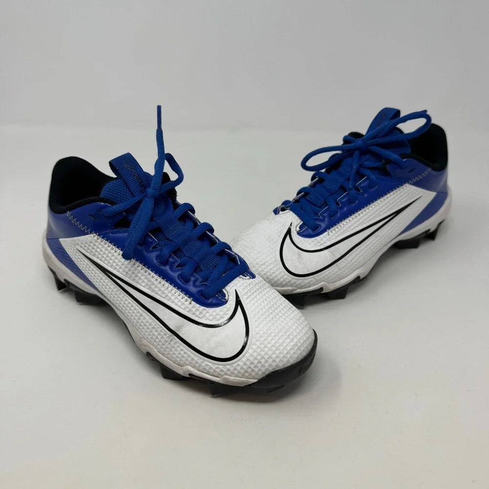 Nike Vapor Edge Shark 2 Football Cleats‎ White DH5089-414 Youth Size 3.5 Y
